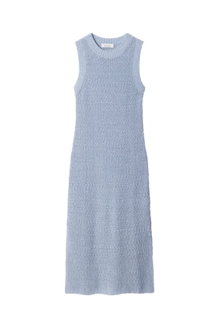 Robe fourreau en soie de mûrier - Ciel