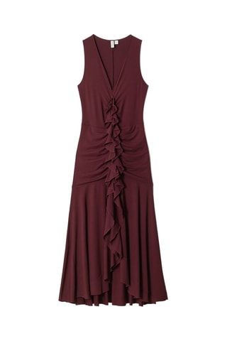 Robe drapée - Rouge