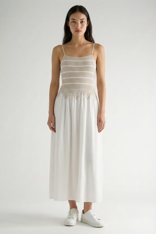 Robe midi - Blanc