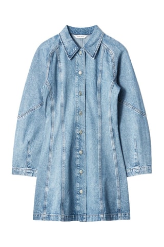 Robe chemise en jean - Bleu