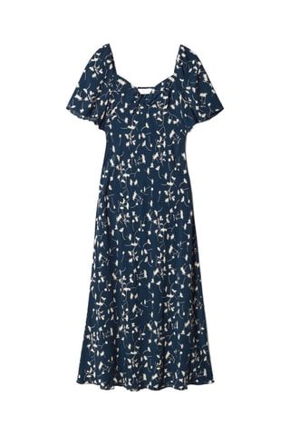 Robe midi - Bleu marine
