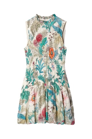Robe patineuse - Jaune et turquoise