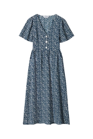 Vestido estilo patinadora - Azul-marinho