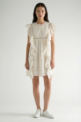 Robe volantée - Blanc