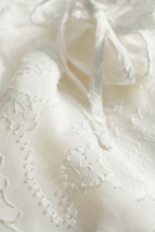 Robe volantée - Blanc cassé