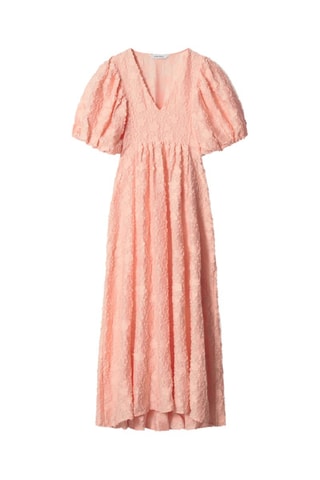 Vestido estilo patinadora em renda - Laranja