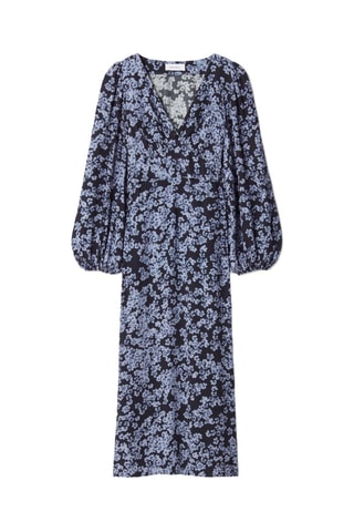 Vestido comprido - Azul-noite
