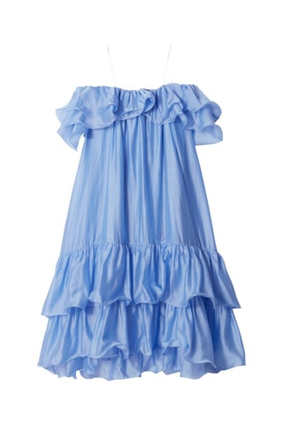 Robe volantée - Bleu clair