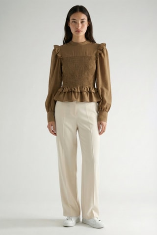Blouse slim - Beige