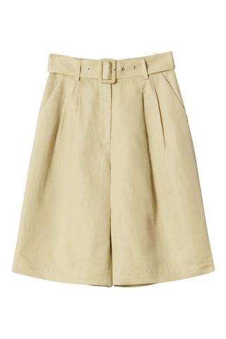 Short en lin - Jaune