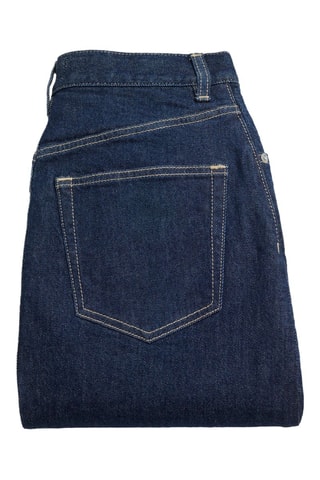 Jupe midi taille haute - Bleu foncé