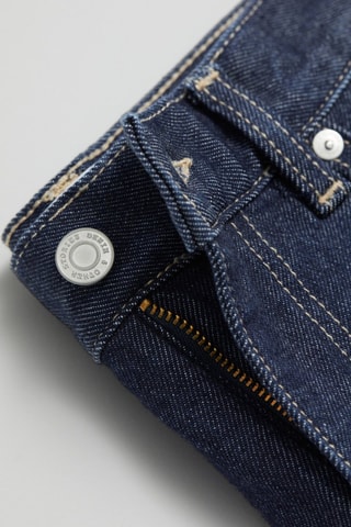 Jupe midi taille haute - Bleu foncé