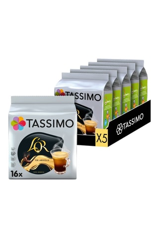 80 monodosis Tassimo - L'Or Café Or Absolu - 5 x 16 cápsulas