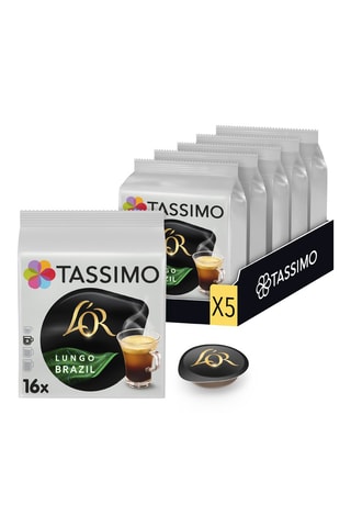 80 monodosis Tassimo - L'Or Café Lungo Brasil - 5 x 16 cápsulas