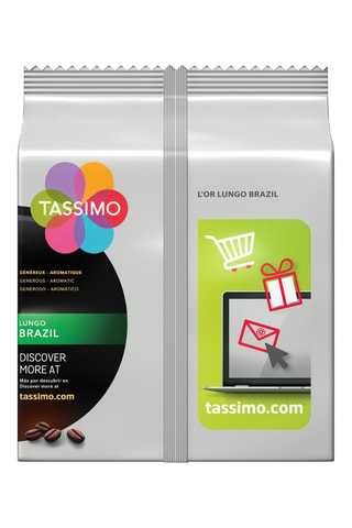 80 monodosis Tassimo - L'Or Café Lungo Brasil - 5 x 16 cápsulas
