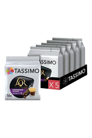 80 monodosis Tassimo - L'Or Café Espresso Intenso - 5 x 16 cápsulas