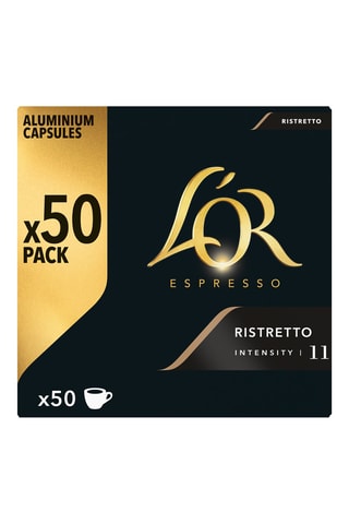 250 cápsulas - Café Ristretto - Intensidad 11 - 5 x 50 cápsulas L'Or Espresso