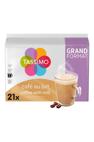 105 dosettes Tassimo - Café au lait - 5 x 21 dosettes