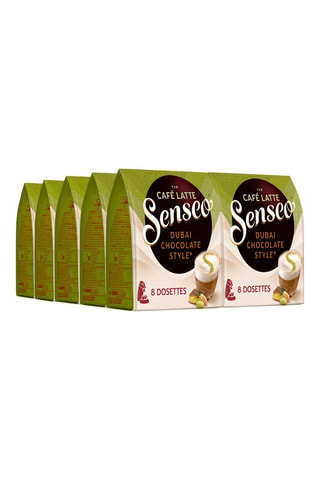 80 dosettes  Senseo - Café latte  Dubaï chocolate - 10 x 8 dosettes