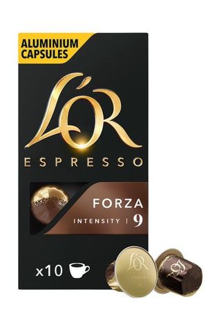 200 cápsulas - Café Forza - Intensidad 9 - 20 x 10 cápsulas L'Or Espresso
