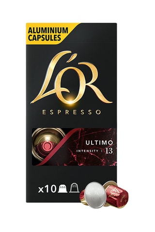 100 cápsulas - Café Ultimo - Intensidad 13 - 10 x 10 cápsulas L'Or Espresso
