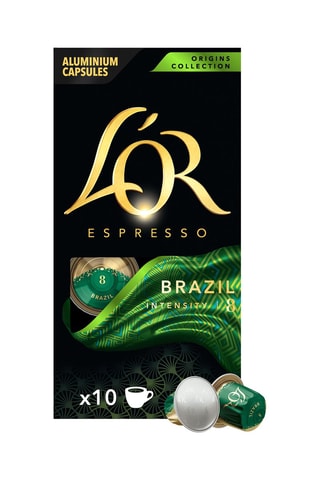 100 cápsulas - Café de Brasil - Intensidad 8 - 10 x 10 cápsulas L'Or Espresso