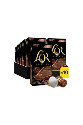 100 cápsulas - Café Chocolate - 10 x 10 cápsulas L'Or Espresso