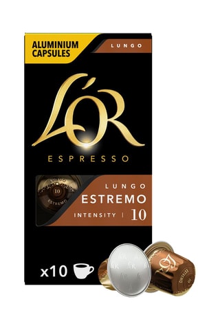 100 cápsulas - Café Lungo Estremo - Intensidad 10 - 10 x 10 cápsulas L'Or Espresso