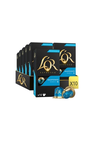 100 cápsulas - Descafeinado - Intensidad 6 - 10 x 10 cápsulas L'Or Espresso