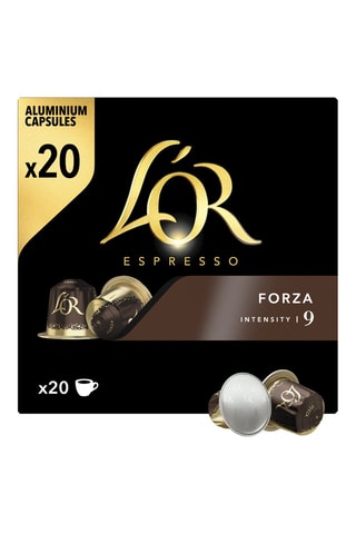 200 cápsulas - Café Forza - Intensidad 9 - 10 x 20 cápsulas L'Or Espresso