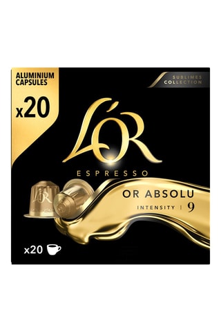 200 cápsulas - Café Or Absolu - Intensidad 9 - 10 x 20 cápsulas L'Or Espresso