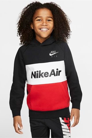 Sudadera con capucha - Nike - Blanco, negro y rojo