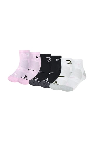 6 paires de socquettes - Noir et rose