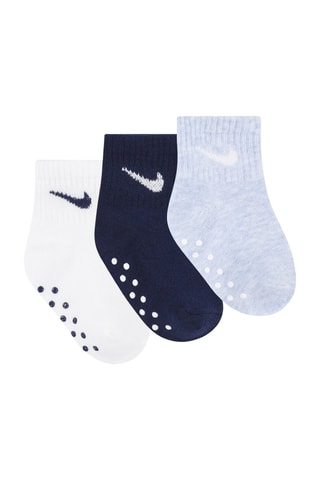 3 pares de calcetines - Blanco y azul