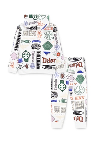 Sweat et pantalon Brooklyn - Jordan - Blanc, noir et vert