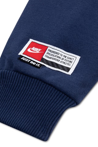 Sweat à capuche - Blanc, beige et bleu