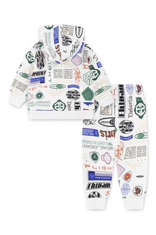 Sudadera con capucha y pantalón Brooklyn - Jordan - Blanco, negro y verde