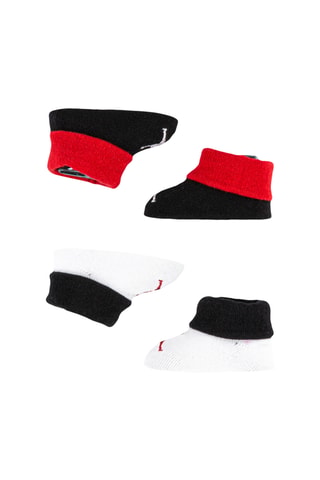 2 paires de chaussons Jumpman - Jordan - Blanc, noir et rouge