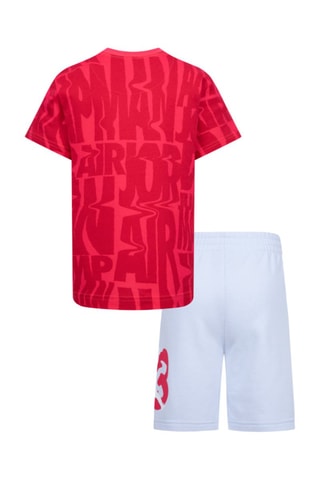 T-shirt et short Fuel Up Cool Down  - Jordan - Rouge et gris