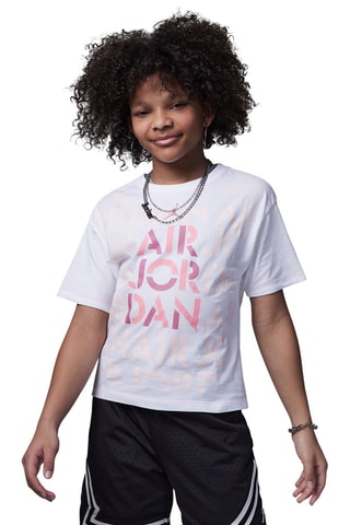 Camiseta - Jordan - Blanco y rosa