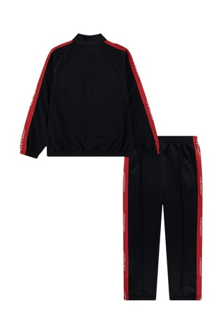 Veste et jogging - Blanc, noir et rouge