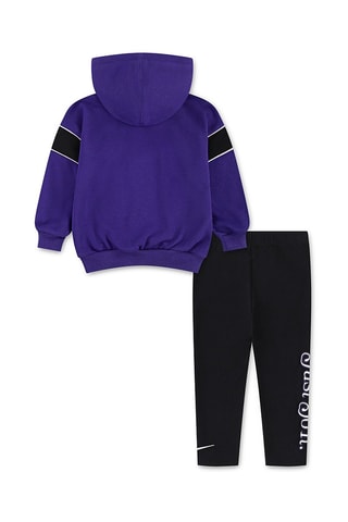 Sweat à capuche et legging - Noir