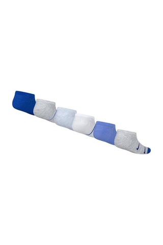 6 paires de socquettes - Blanc et bleu