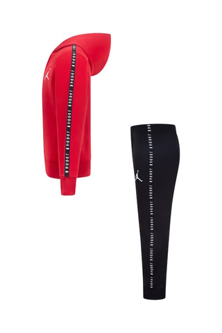 Sweat à capuche et pantalon - Jordan - Blanc, noir et rouge