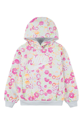 Sweat à capuche - Blanc et rose
