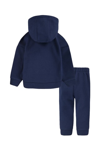 Sudadera con capucha y pantalón - Blanco, beige y azul