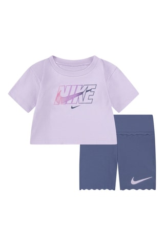 Camiseta y short Swoosh Motion - Azul y violeta