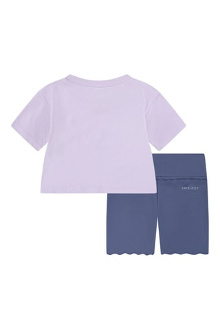 Camiseta y short Swoosh Motion - Azul y violeta