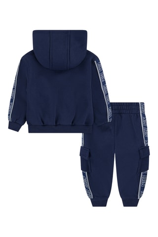 Sweat à capuche et pantalon polaires - Nike - Blanc, beige et bleu