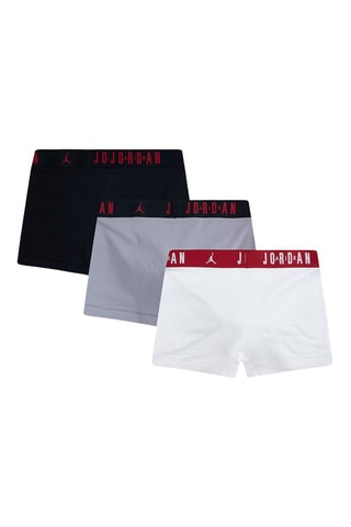 3 boxers Flight - Jordan - Blanc, noir et gris